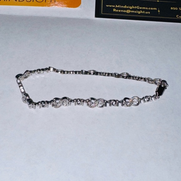 Natural Diamond Heart Mom bracelet, Mothers day gift, Real diamond bracelet gift - Picture 6 of 6